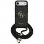Guess 4G Big Logo Cord Strap Crossbody puzdro pre iPhone Air, čierna