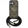 Guess 4G Big Logo Cord Strap Crossbody puzdro pre iPhone 17 hnedá