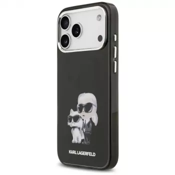 Karl Lagerfeld IML Aquarelle Karl & Choupette & Logo puzdro MagSafe pre iPhone 17 Pro (čierna)