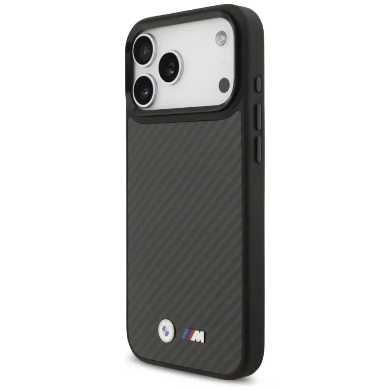 BMW M Kevlar Matt puzdro MagSafe pre iPhone 17 Pro Max čierna