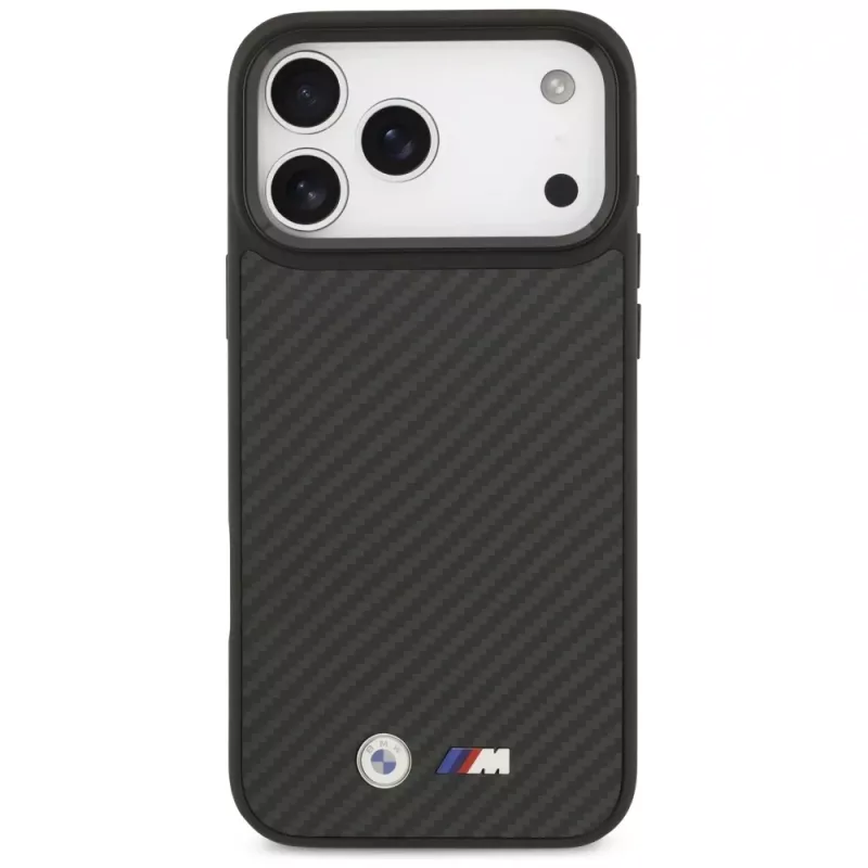 BMW M Kevlar Matt puzdro MagSafe pre iPhone 17 Pro Max čierna