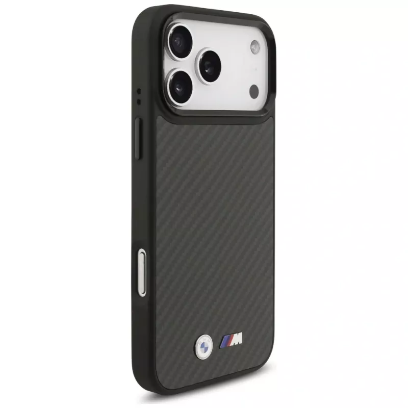 BMW M Kevlar Matt puzdro MagSafe pre iPhone 17 Pro Max čierna