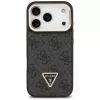 Guess 4G PU Triangle Logo & Stand Camera MagSafe puzdro pre iPhone 17 Pro čierna