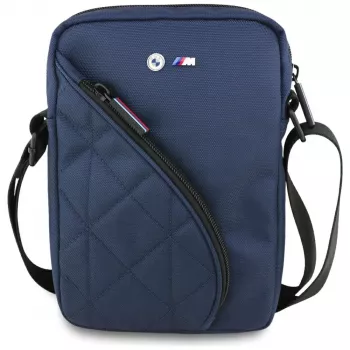 BMW nylonová taška s vreckami & kovovým logom Navy Blue