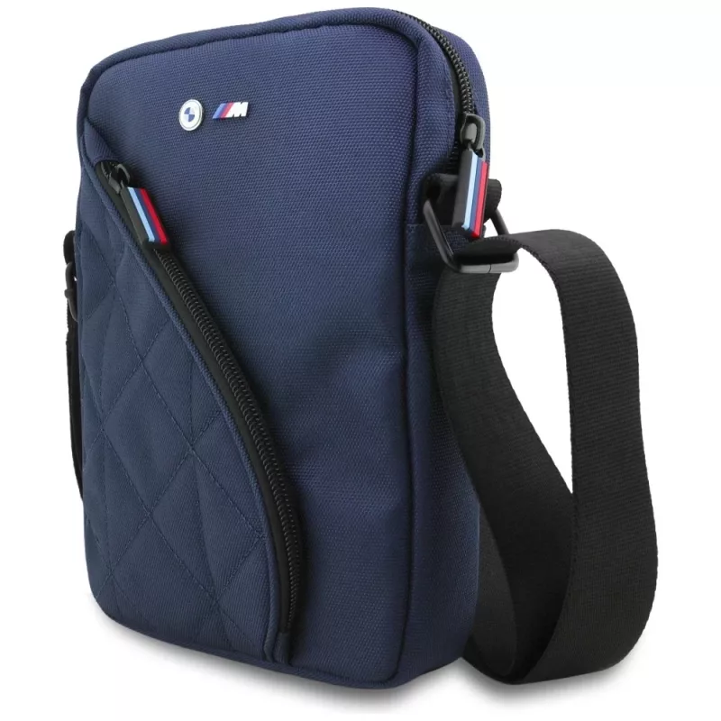 BMW nylonová taška s vreckami & kovovým logom Navy Blue