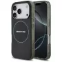Puzdro Mercedes AMG Double Layer priehľadné Smoked MagSafe pre iPhone 17 Pro, čierne