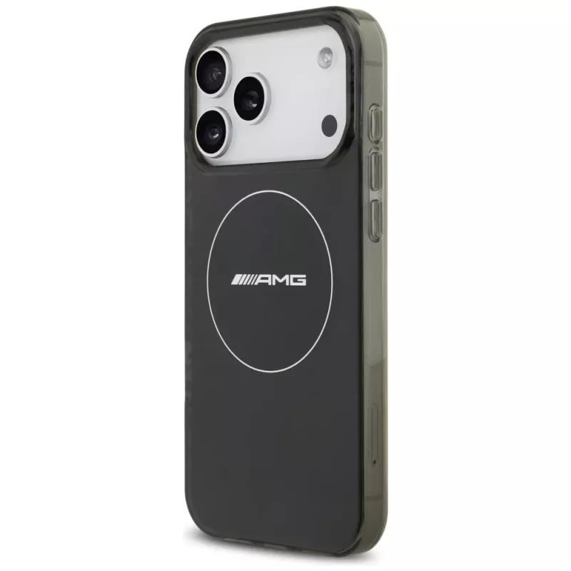 Mercedes AMG Double Layer Transparent Smoked puzdro MagSafe pre iPhone 17 Pro Max čierna