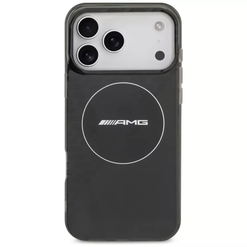 Mercedes AMG Double Layer Transparent Smoked puzdro MagSafe pre iPhone 17 Pro Max čierna