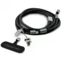 Karl Lagerfeld Ikonik Charm kábel USB-C na USB-C s lanyard, 1,2 m, čierny