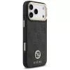 Guess 4G Strass Logo & Big Strap Metal Buttons MagSafe puzdro pre iPhone 17 Pro Max čierne