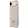 Guess 4G Strass Logo & Big Strap Metal Buttons MagSafe puzdro pre iPhone Air - ružová