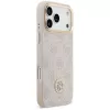 Guess 4G Strass Logo & Big Strap Metal Buttons MagSafe puzdro pre Apple iPhone 17 Pro Max ružová
