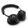Guess Bluetooth Over-Ear slúchadlá ENC Saffiano Triangle Logo čierne