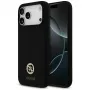 Guess Silicone Logo Strass 4G MagSafe puzdro pre iPhone 17 Pro Max čierne
