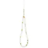 Guess IML Glitter Pearl Strap MagSafe puzdro pre iPhone 17 Pro, transparentné