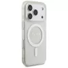 Guess IML Glitter Pearl Strap MagSafe puzdro pre iPhone 17 Pro, transparentné