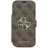 Guess Book 4G Metal Logo puzdro pre Apple iPhone 17 Pro, hnedá