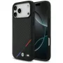 BMW M Carbon Tricolor Line MagSafe puzdro pre iPhone 17 Pro Max čierne