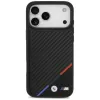 BMW M Carbon Tricolor Line MagSafe puzdro pre iPhone 17 Pro Max čierne