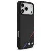 BMW M Carbon Tricolor Line MagSafe puzdro pre iPhone 17 Pro Max čierne
