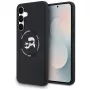Karl Lagerfeld Silicone Karl & Choupette Heads MagSafe puzdro pre Samsung Galaxy S25 FE čierna