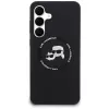 Karl Lagerfeld Silicone Karl & Choupette Heads MagSafe puzdro pre Samsung Galaxy S25 FE čierna