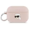 KARL LAGERFELD Monogram Karl Head puzdro pre AirPods Pro 3, ružová