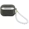 Puzdro Guess Glitter Pearl Strap pre AirPods Pro 3, khaki