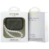 Puzdro Guess Glitter Pearl Strap pre AirPods Pro 3, khaki