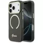 Guess IML Script Metal MagSafe puzdro pre Apple iPhone 17 Pro, čierna