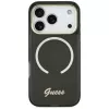 Guess IML Script Metal MagSafe puzdro pre Apple iPhone 17 Pro, čierna