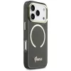Guess IML Script Metal MagSafe puzdro pre Apple iPhone 17 Pro, čierna