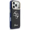 Guess IML 4G Script Metal puzdro pre Apple iPhone 17 Pro, modrá