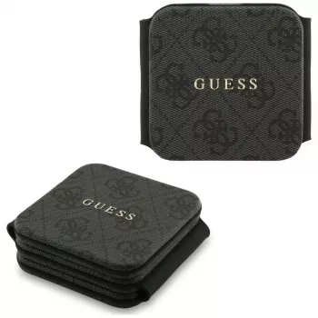 Guess 4G Wireless Charger - MagSafe 3-in-1 indukčná nabíjacia stanica pre iPhone, AirPods a Apple Watch 15W (čierna)