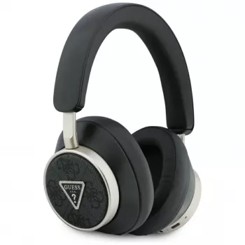 Guess 4G Triangle Logo bezdrôtové Bluetooth 5.4 over-ear slúchadlá s ENC, čierna