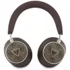 Guess 4G Triangle Logo bezdrôtové Bluetooth 5.4 on-ear slúchadlá s ENC, hnedá