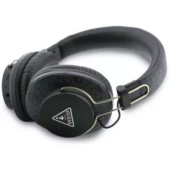Guess Triangle Logo Bluetooth ENC over-ear slúchadlá, čierna