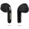 Guess Gold Line Triangle TWS Bluetooth slúchadlá s nabíjacím puzdrom (čierne)