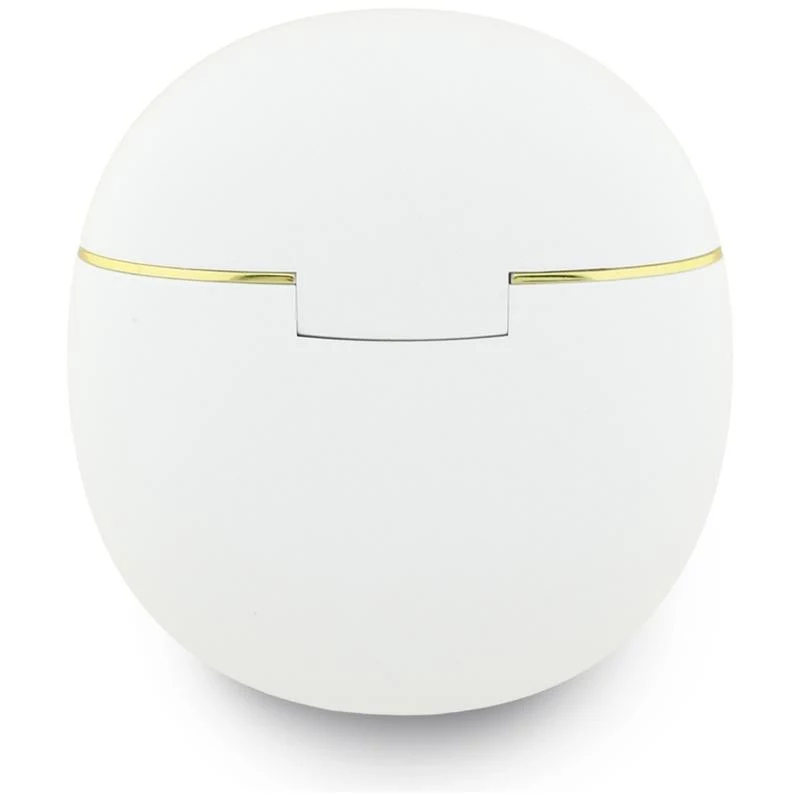 Guess Gold Line Triangle - Bluetooth TWS slúchadlá s nabíjacím puzdrom (biele)