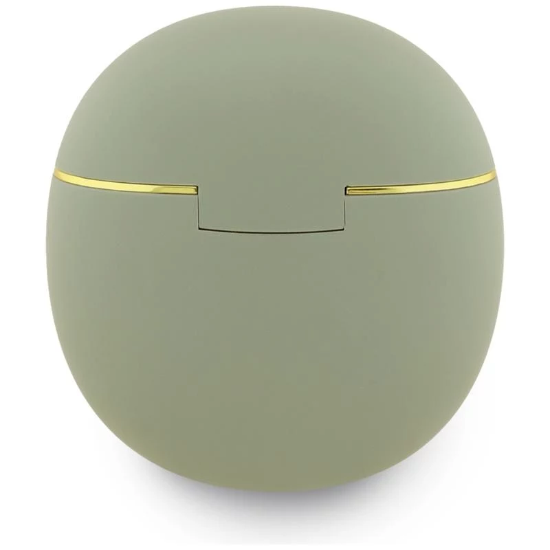 Guess Gold Line Triangle TWS Bluetooth slúchadlá s nabíjacím puzdrom (khaki)