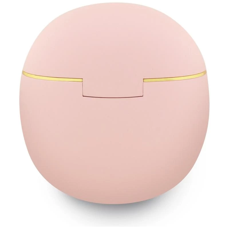 Guess Gold Line Triangle True Wireless Stereo Bluetooth slúchadlá s nabíjacím puzdrom (ružové)