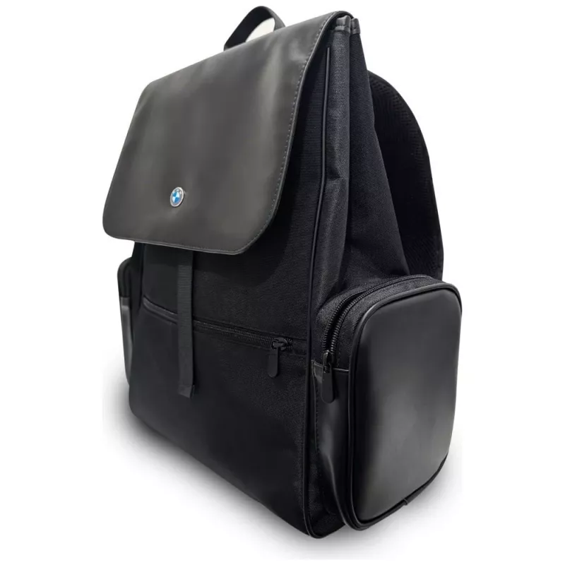BMW Side Pockets Metal Logo 15 batoh na notebook čierny