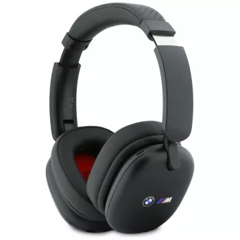 BMW Over-Ear Bluetooth slúchadlá s potlačenými logami, čierne