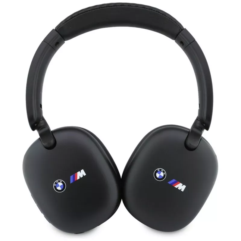 BMW Over-Ear Bluetooth slúchadlá s potlačenými logami, čierne