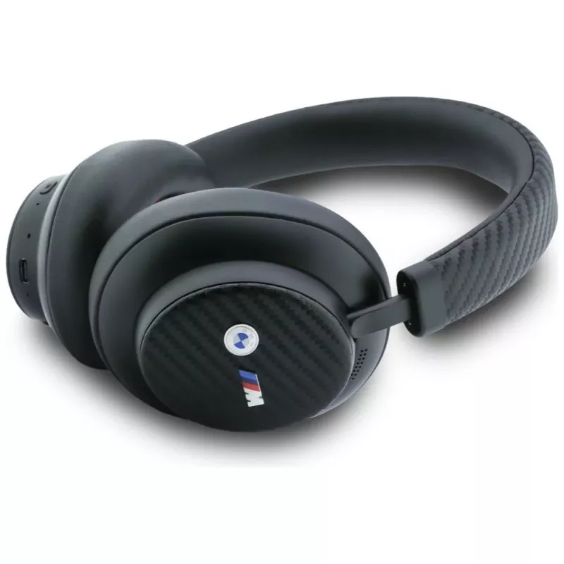 BMW M Carbon Metal Logo Bluetooth ENC Over-Ear slúchadlá čierne