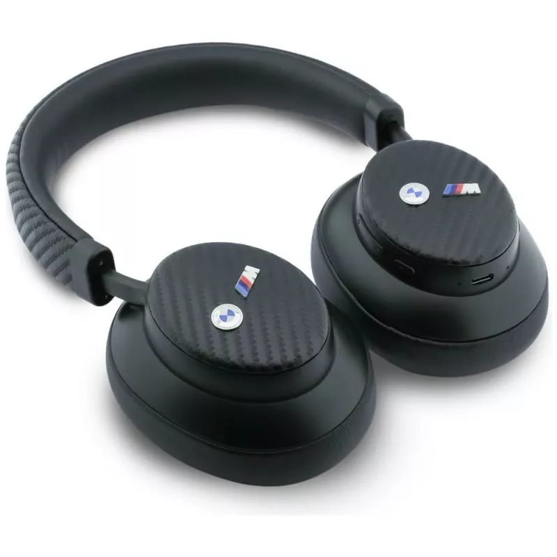 BMW M Carbon Metal Logo Bluetooth ENC Over-Ear slúchadlá čierne