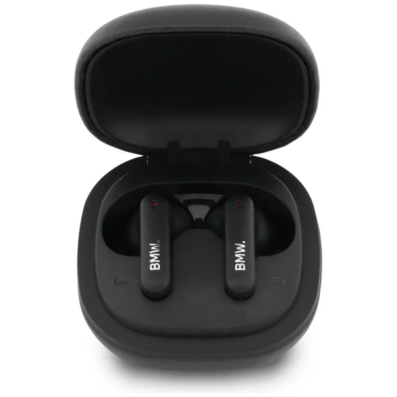 BMW LeatherMetal Logo ENC TWS Bluetooth 5.3 slúchadlá čierne