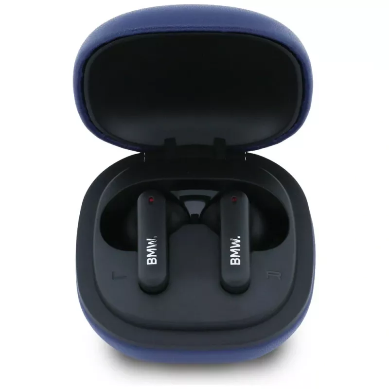 BMW LeatherMetal Logo ENC TWS Bluetooth slúchadlá tmavomodré
