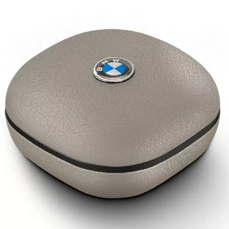 BMW LeatherMetal Logo TWS Bluetooth slúchadlá s ENC, taupe