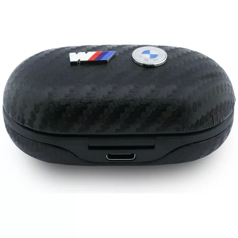 BMW Bluetooth TWS slúchadlá Carbon Metal Logo ENC čierne